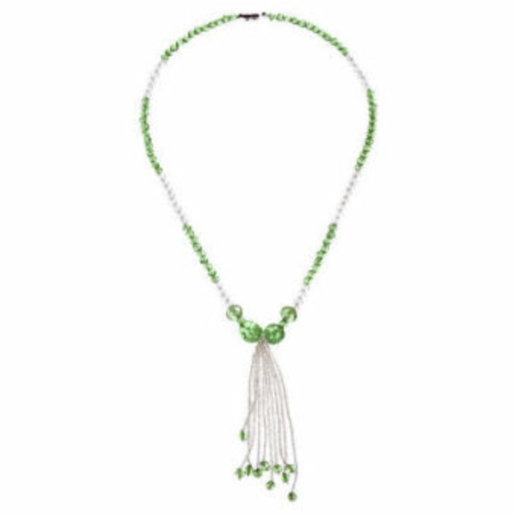 Art Deco Venetian Glass Tassel Necklace